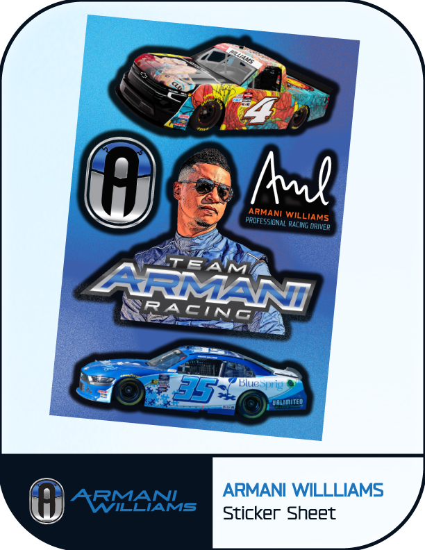 Armani Williams Sticker Sheet