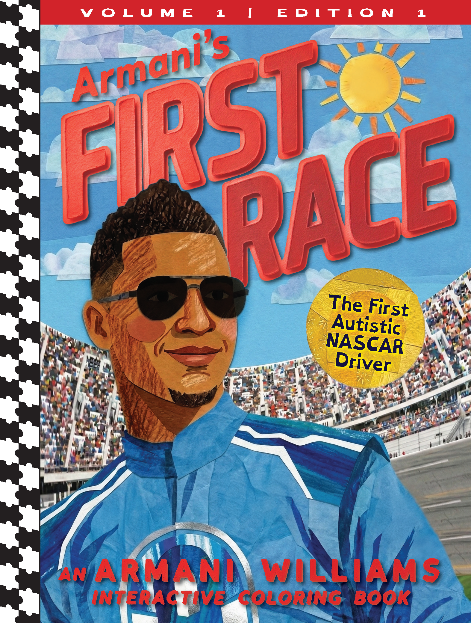 Armani's First Race Activity Book Cover
